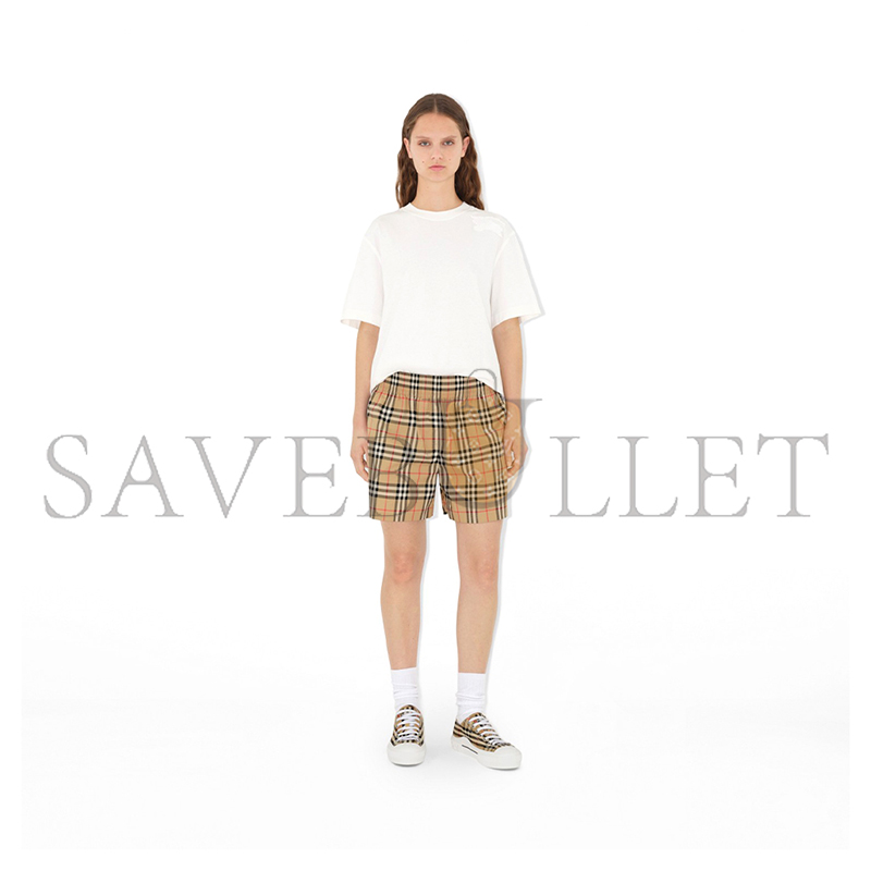 BURBERRY STRETCHBAUMWOLLSHORTS IN CHECK 80405981